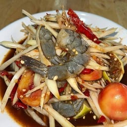 ตำปูปลาร้า กุ้งสด