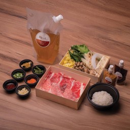 Shabu Set  - Tokusen Rousu A5 (Tonkatsu Karai Soup)