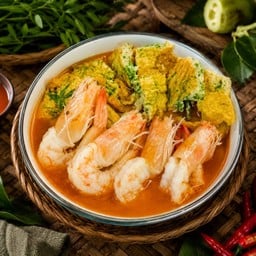 แกงส้มกุ้ง ไข่ชะอม
