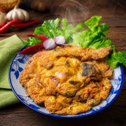 ไข่เจียวปลาร้า [ชุดกับ]