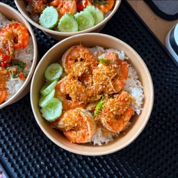 ข้าวกุ้งผัดพริกขี้หนู
