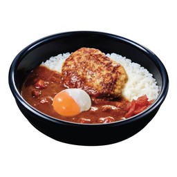 ข้าวแกงกะหรี่แฮมเบิร์กไข่ออนเซ็น