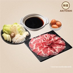 Set M สุกี้ยากี้หมูคุโรบูตะ
