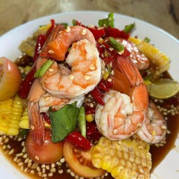 ตำข้าวโพดกุ้งสุก