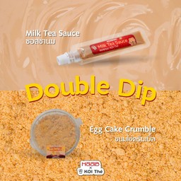 Double Dip:  Milk Tea Sauce & Egg Cake Crunch