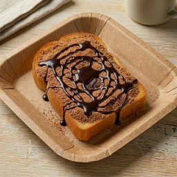 Ovaltine Choco Drizzle Toast-ขนมปังปิ้งโอวัลตินราดซอสช็อคโกแลต