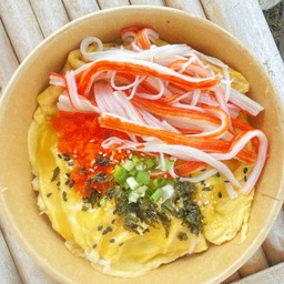 ข้าวไข่ข้นปูอัด ไข่กุ้ง