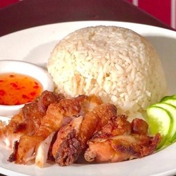 ข้าวมันไก่ทอด