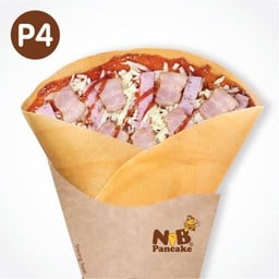 P4 ซอสพิซซ่า+ชีส+เบคอน+แฮม