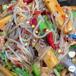 ตำซั่วหน่อไม้หวาน ปูนาดอง