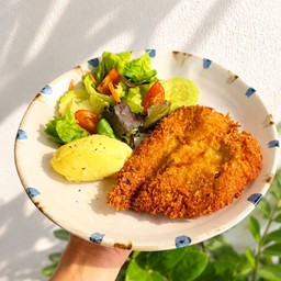 สเต็กไก่กรอบ