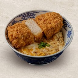 ข้าวหน้าทงคัตสึด้ง หมูสันนอกชิ้นใหญ่ (ซูวี)