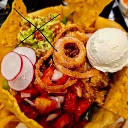 Terminator ( Fried black cod fish )Salad