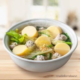 แกงจืดผักกาดขาวเต้าหู้หมูสับ
