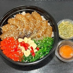 ข้าวหน้ากุ้งดองซีอิ๊วเกาหลี