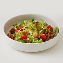 Miso butter corn and bacon salad
