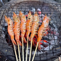 กุ้งขาวเสียบไม้ (2ไม้)