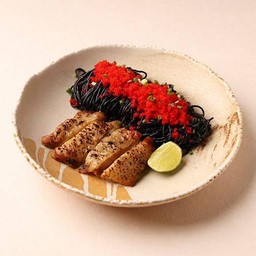 Chilli Ebiko with Grilled Chicken
