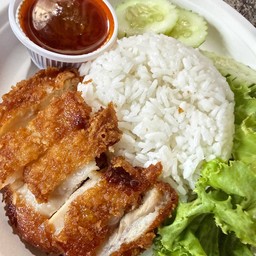 ข้าวหน้าไก่ทอด