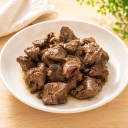 ตับไก่กระเทียมพริกไทย