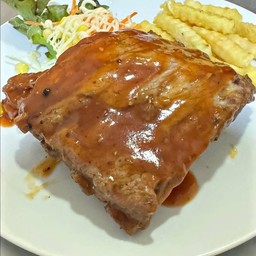 สเต็กซี่โครงหมู บาบีคิว