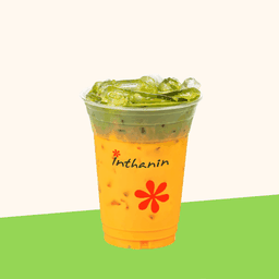 มัทฉะชาไทยลาเต้เย็น