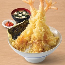 ข้าวหน้าเทมปุระกุ้งใหญ่