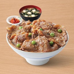 ข้าวหน้าเนื้อผัดซีอิ๊ว