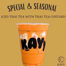 lced Thai Tea With Thai Tea Custard ( D )