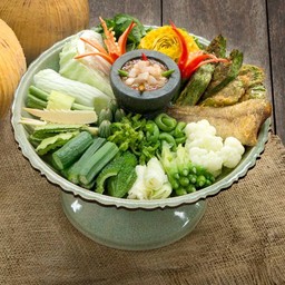 น้ำพริกกระท้อน+ปลาสลิดทอด