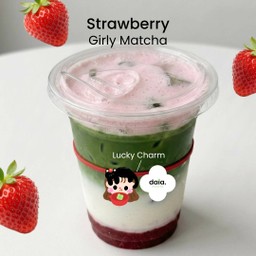 Strawberry girly matcha