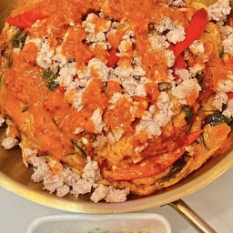 ข้าวไข่ข้นห่อหมกหมูสับ