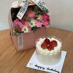 Birthday Pound Cake with Blush Box