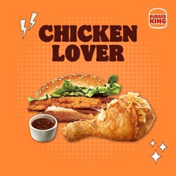 เบอร์เกอร์ไก่กรอบ + ไก่ทอดหาดใหญ่ ซอสแจ่ว