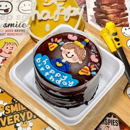 เค้กมินิ 10cm. - ช็อกหน้านิ่ม Premium ( 13 ) - Boy