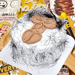 เค้ก0.5P - ครีมนมสด Vanilla - น้องจู๋วขนฟู