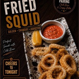 Deep fried squid