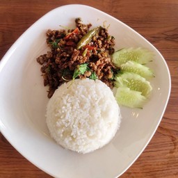 กะเพราหมูสับ