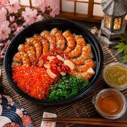 ข้าวหน้ากุ้งอบซอสเทอริยากิ