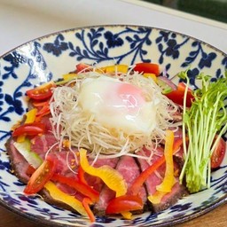 ข้าวหน้าเนื้อวากิวอบ (Wagyu Roast Beef Don)