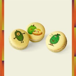 Durian Sticky Rice Macarons