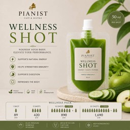 PIANIST Wellness Shot - Celery, Cucumber & Green Apple Shot 50 ml.
