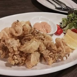 Deep fry calamari