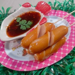 ไส้กรอกไก่รวมควันหนังกรอบ (ทอด)