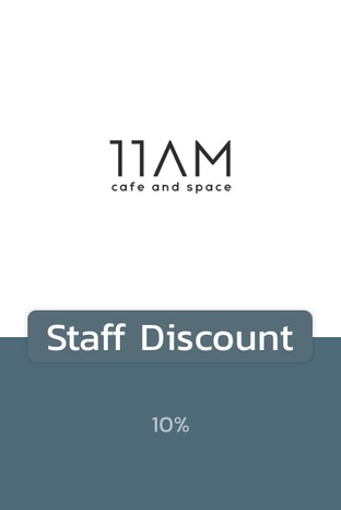 โปรโมชั่น Staff Discount  ลด 10 % เมื่อสั่งเมนูในหมวด โซดา, Add on, ชา, สเปเชี่ยล, กาแฟ, ขนมหวาน, นม, เค้ก