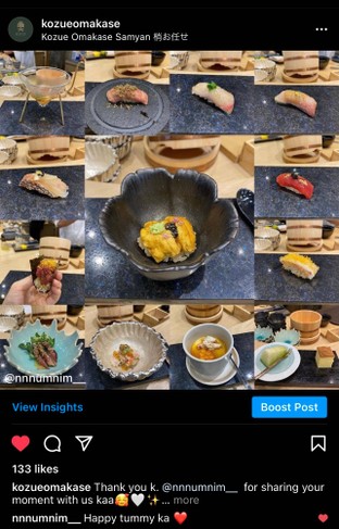 โปรโมชั่น Deposit Omakase ลด 1000 บาท เมื่อสั่งเมนู Omakase