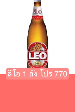 โปรโมชั่น ลีโอ 1 ลัง โปร 770 ลด 34 บาท เมื่อสั่งเมนู  จำนวน 12 ที่