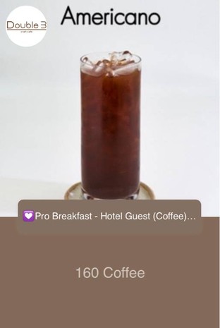 โปรโมชั่น 💟Pro Breakfast - Hotel Guest (Coffee)  160 ฿ (2024) ลด 28 - 94 บาท เมื่อสั่งเมนู  จำนวน 1 ที่