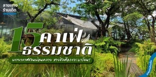 15 คาเฟ่ธรรมชาติ บรรยากาศชวนผ่อนคลาย สายชิลต้องแวะมาโดน!