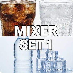 โปรโมชั่น Mixer Set A ลด 100 - 100 % เมื่อสั่งเมนู Soda water, Ginger ale, Diet coke, Coke, Fanta orange, Nestle’ pure life [600 ml.]  , Tonic water, Sprite